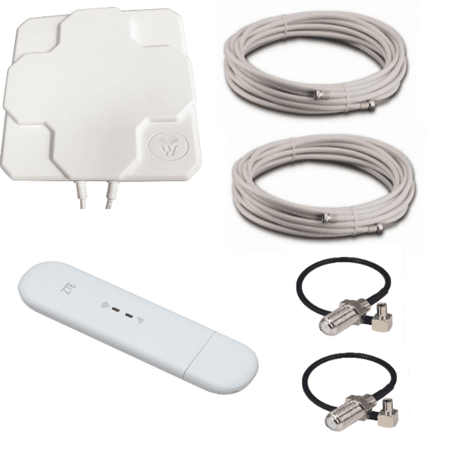 4G комплект ZTE MF79U з Wi-Fi + антена MIMO 2*22 ДБ (швидкість до 150 Мбіт/c)
