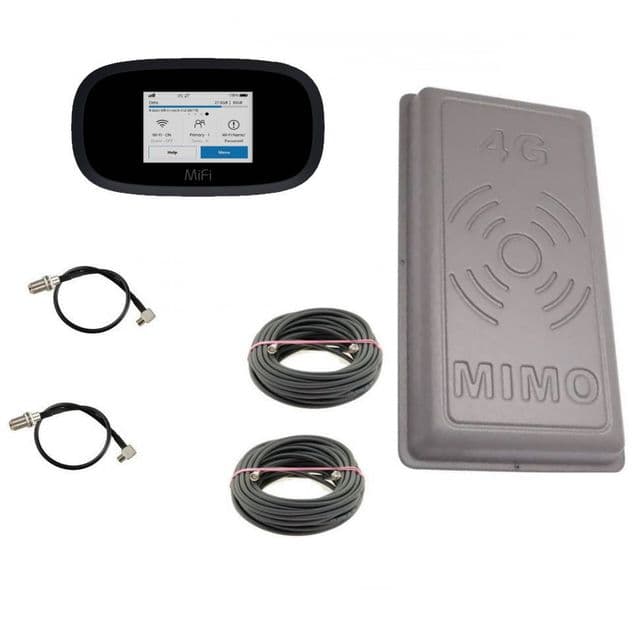4G комплект Wi-Fi роутер Novatel 8000 (MiFi 8800) + антенна R-net ПЛАНШЕТ MIMO 17 Дб 824-960 / 1700-2700