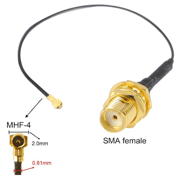 Кабельний перехідник IPEX4 (MHF4) — SMA Female 10 см